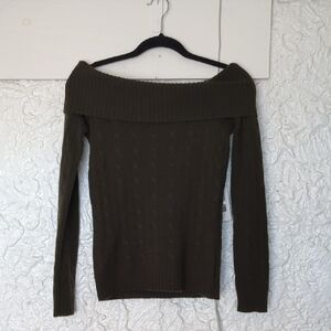 Dark Green Ralph Lauren Cashmere Sweater
